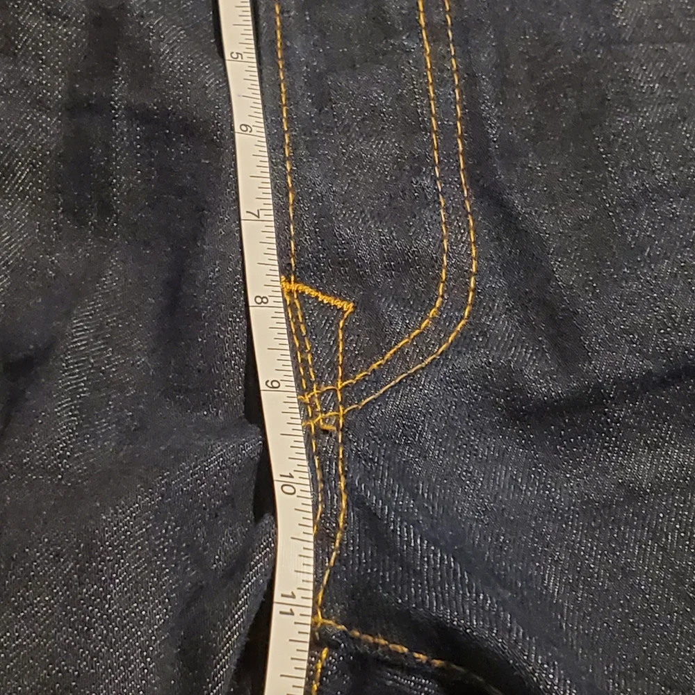 True Religion Jeans Men Straight Leg Phantom Blake  Dark Blue Denim 36 X 34